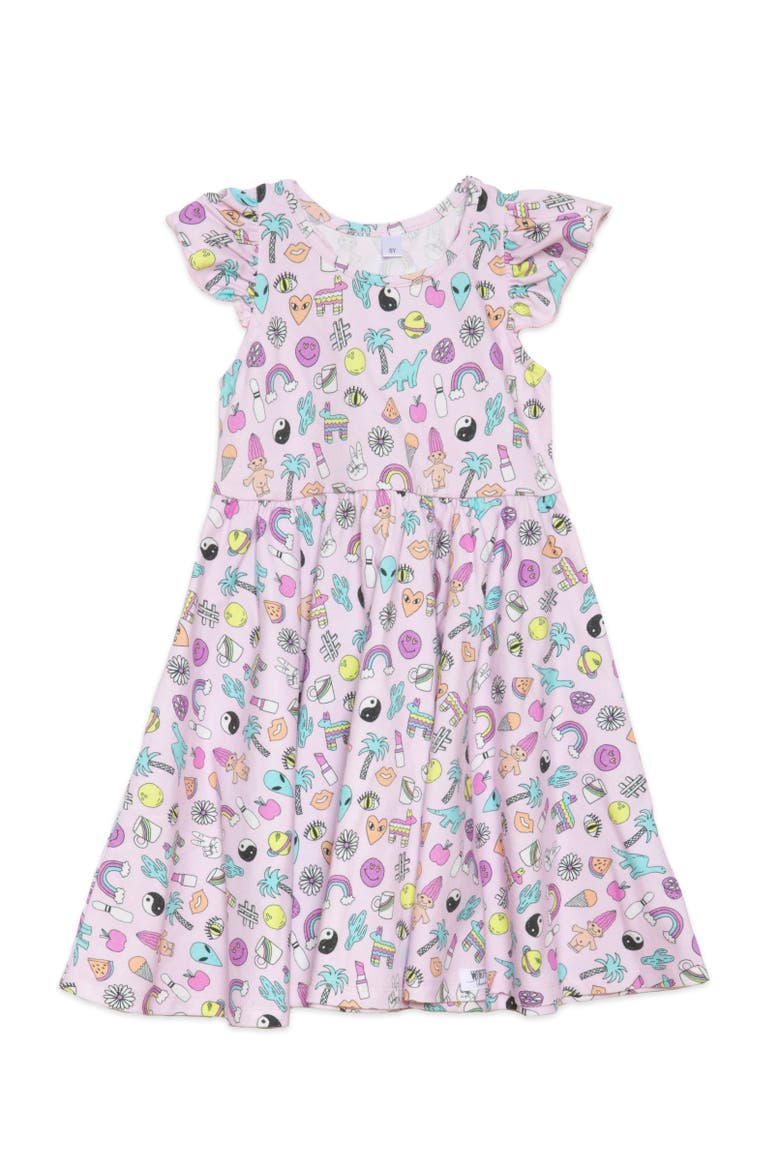 Girls Racer Back Dress, Main, color, 90s Toys