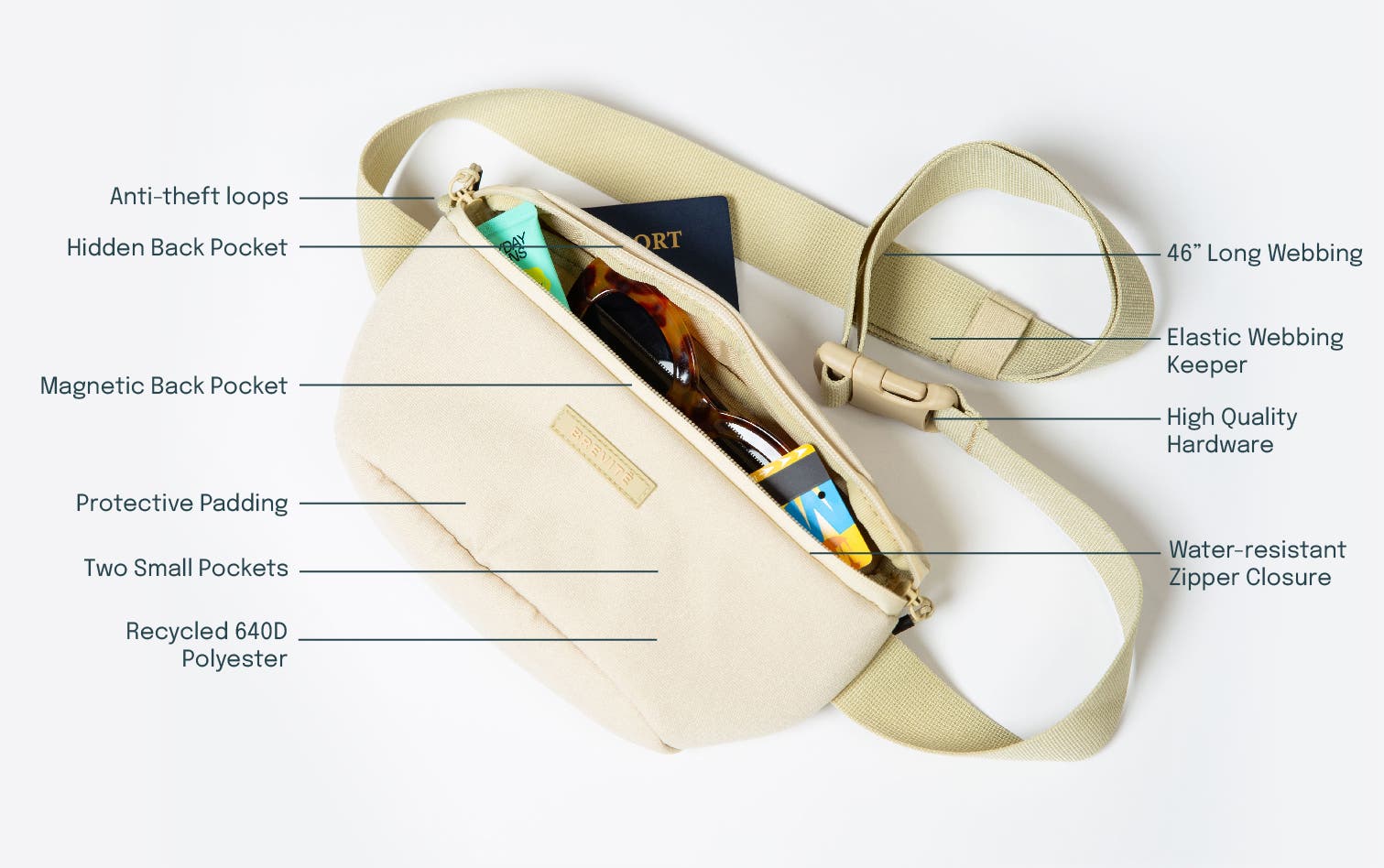 Brevite The Crossbody, Alternate, color, Poppy Red