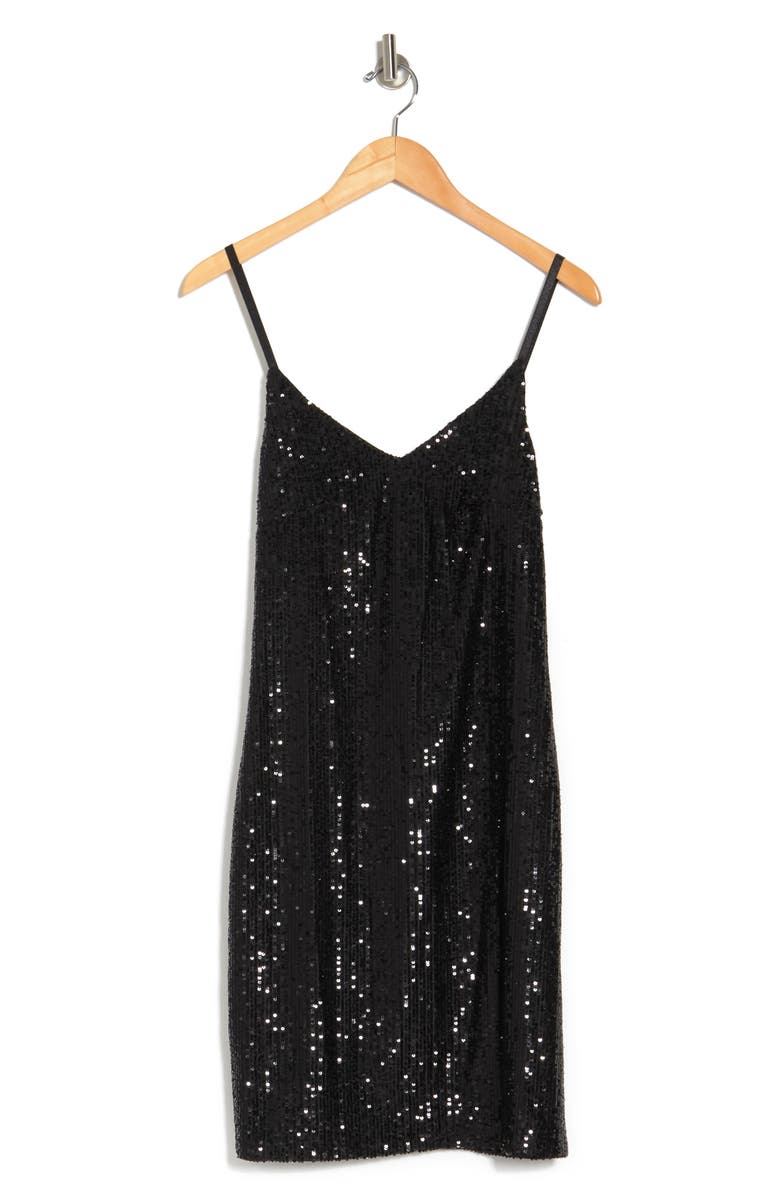 Marina Sequin Slip Mini Dress, Alternate, color, 