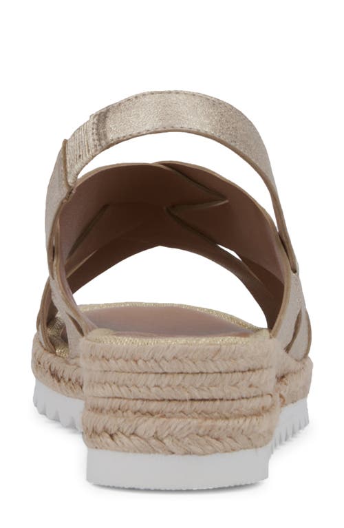 Aquatalia Amaya Water Repellent Slingback Espadrille Wedge Sandal