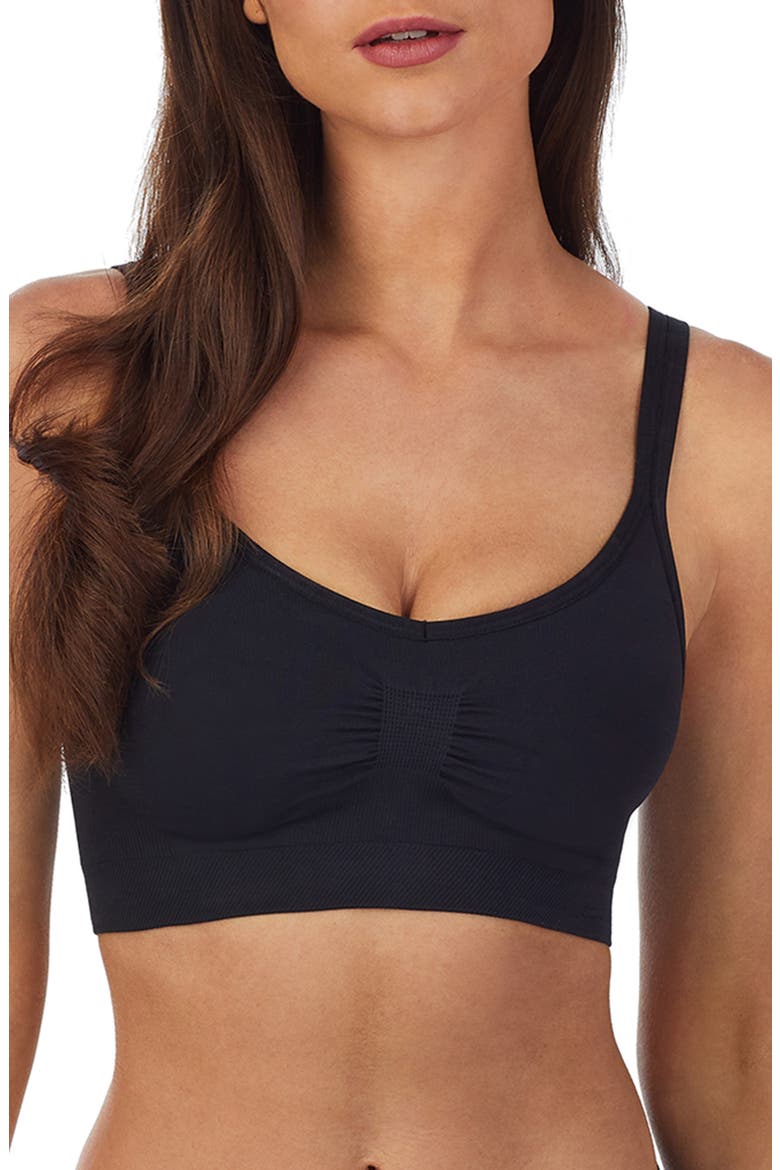Seamless Comfort Bralette, Main, color, BLACK