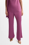 MANGO Straight Leg Satin Pants