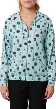 CYRUS Dots Terry Zip Hoodie