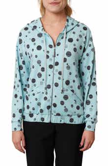 CYRUS Dots Terry Zip Hoodie