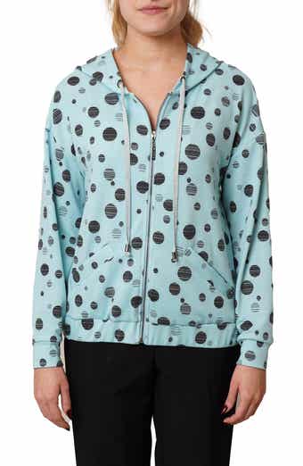 Dots Terry Zip Hoodie