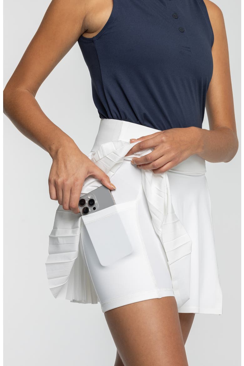 Top Spin Pickleball Skirt, Alternate, color, White Lotus