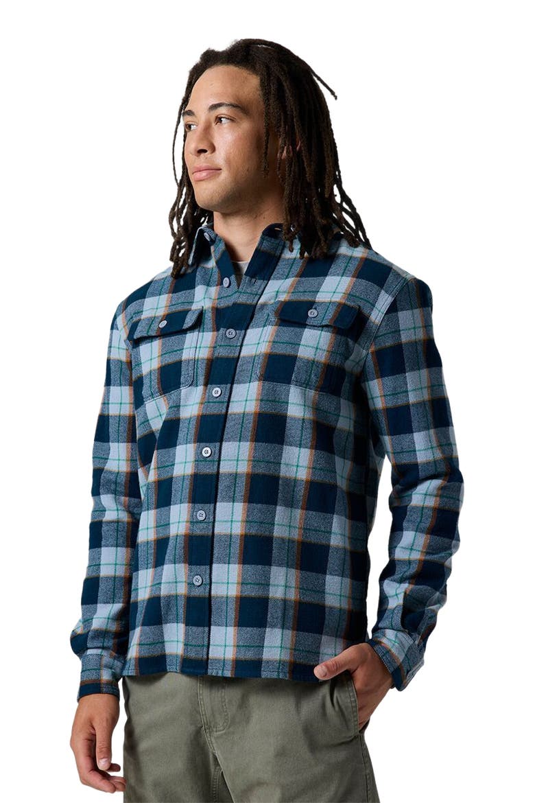 Venture Midweight Flannel Shirt - Men's, Main, color, Midnight Blue Drifter Plaid