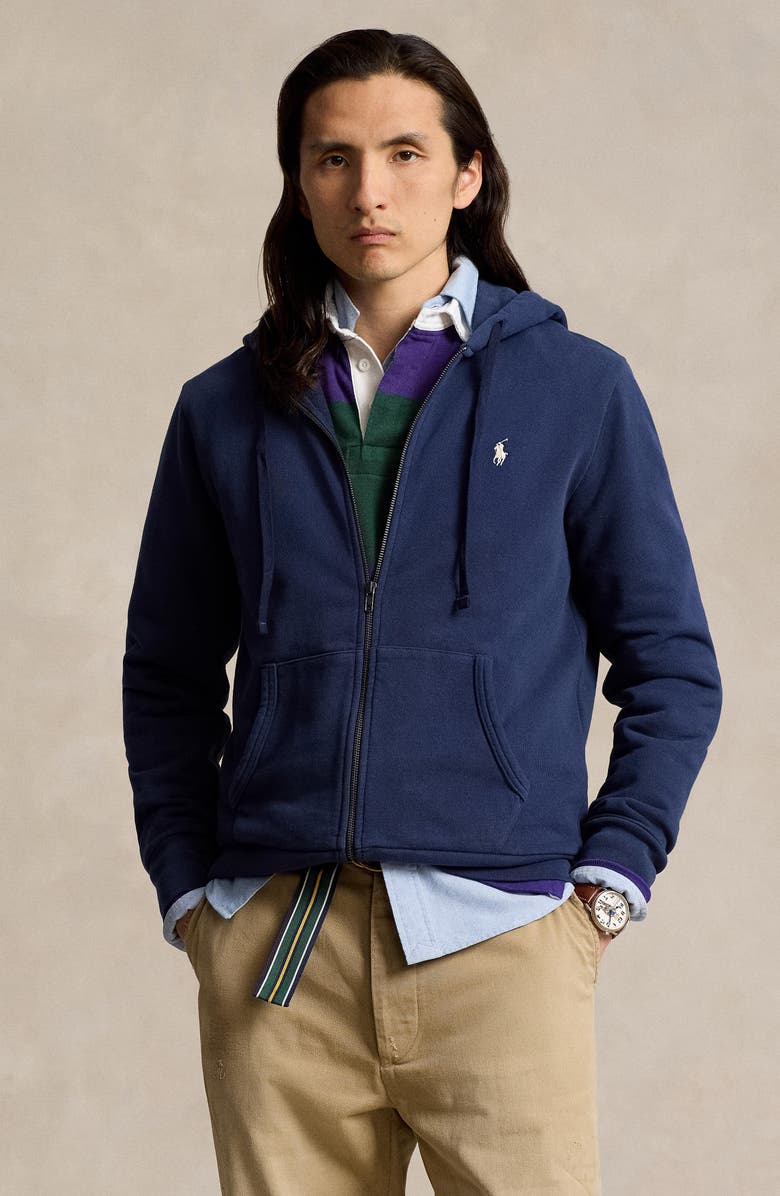 Polo Ralph Lauren Cotton French Terry Zip Hoodie, Alternate, color,