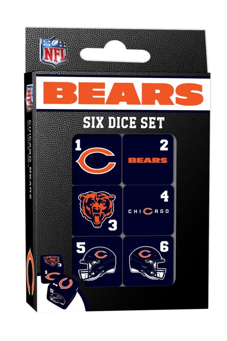 Chicago Bears Dice Set - 19mm, Main, color, Multicolor