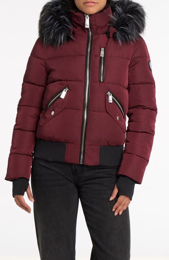 Noize Vic Heavyweight Bomber Jacket In Brown