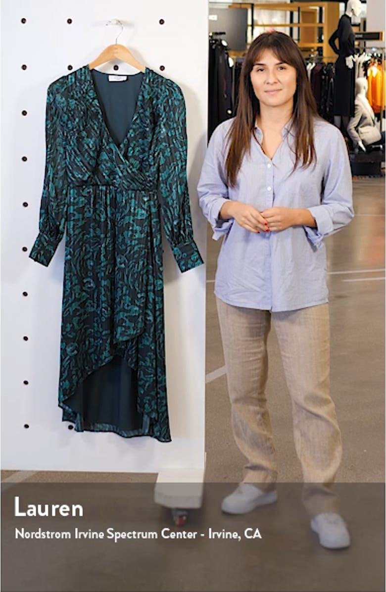 No Regrets Long Sleeve Jacquard Dress, sales video thumbnail