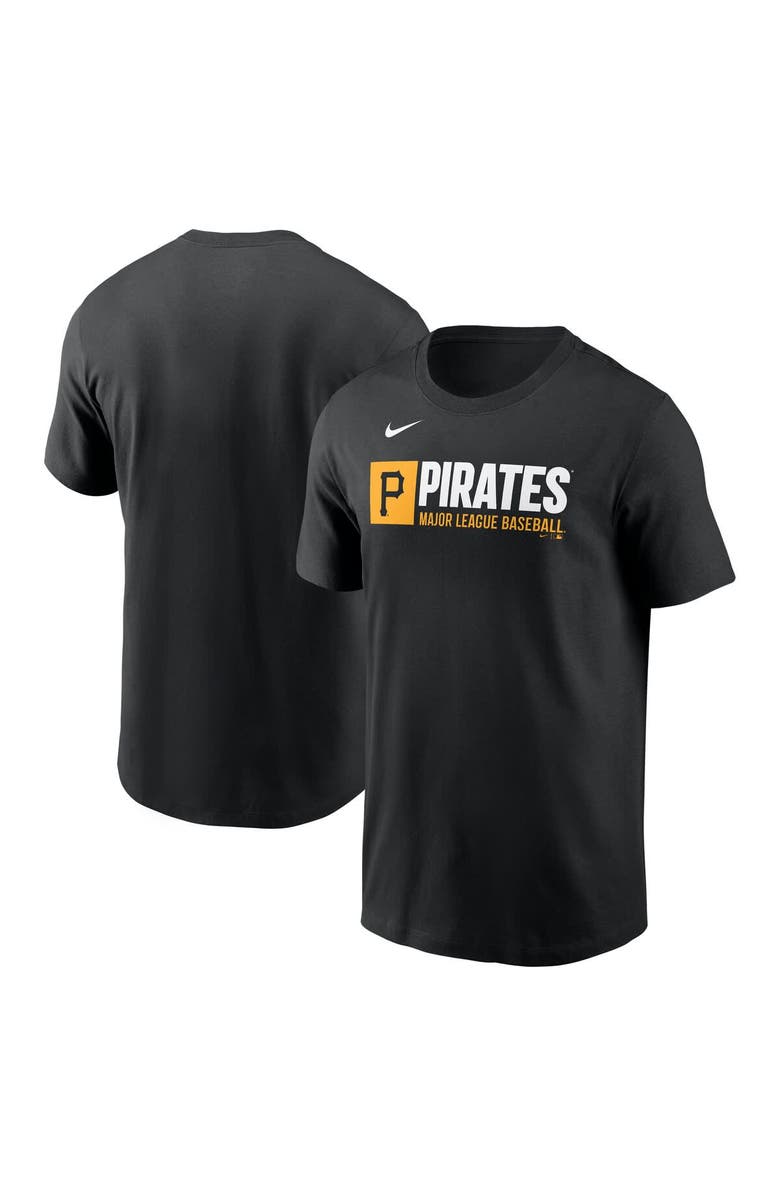 Nike Men's Nike  Black Pittsburgh Pirates Team Block T-Shirt, Alternate, color, Black