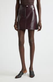 Courrèges Re-Edition Vinyl Miniskirt