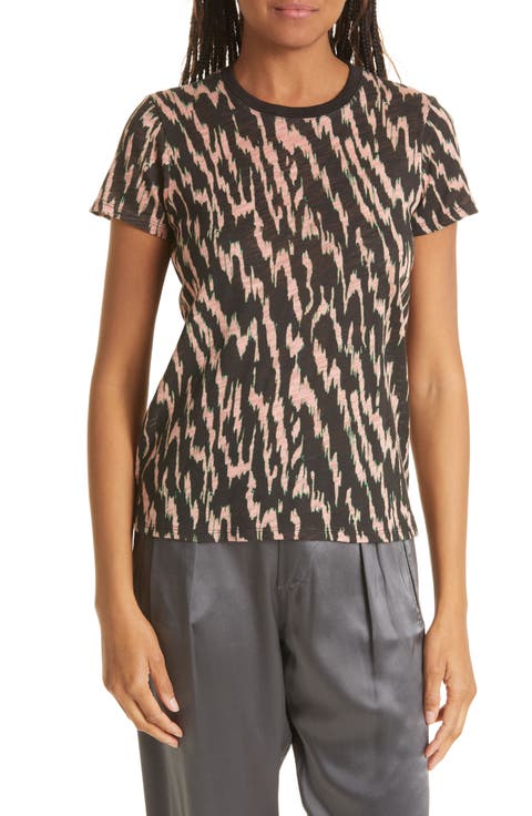 Schoolboy Lightning Print Cotton Crewneck T-Shirt