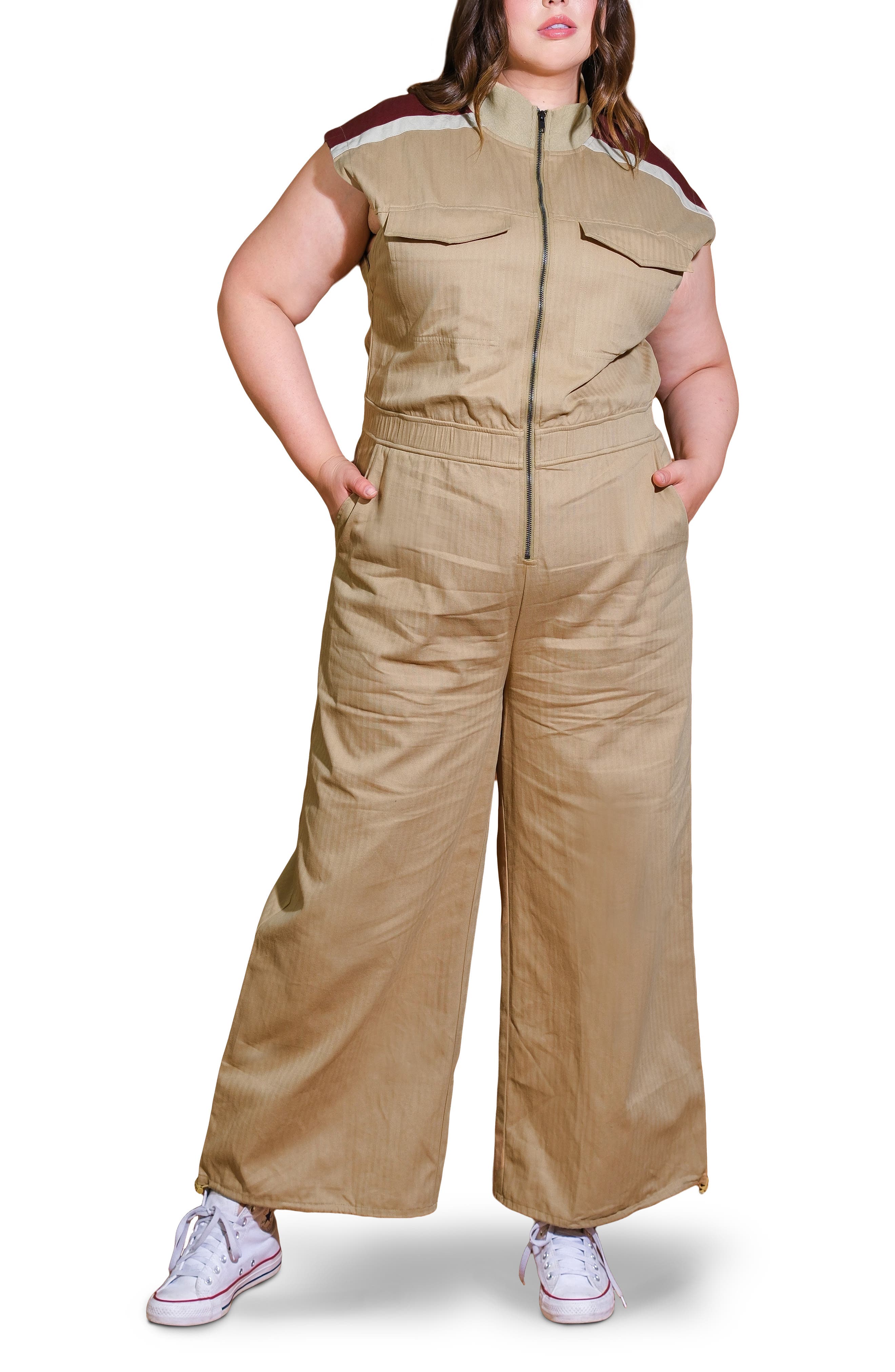 Cotton Wide Leg Jumpsuit