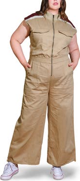 FREEMARKET Cotton Wide Leg Jumpsuit