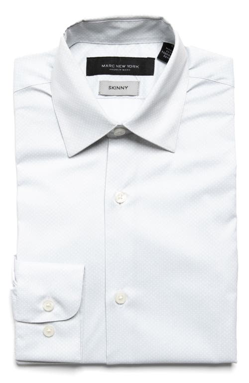 Andrew Marc Kids' Pin Dot Button-up Shirt In Grey/white