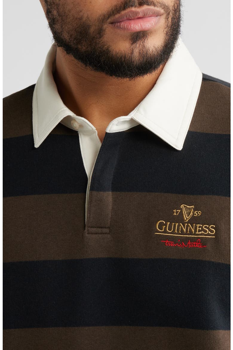 x Guinness Dark Cascade Rugby Shirt, Alternate, color, DEMITASSE