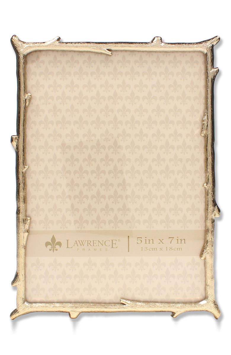 Lawrence Frames Gold Branch Picture Frame - 5"x7", Main, color, Gold