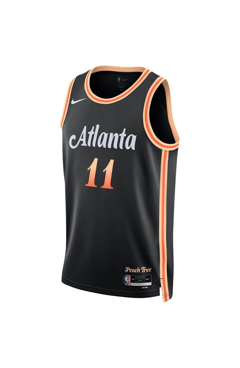 Nike Unisex Nike Trae Young Black Atlanta Hawks 2022/23 Swingman Jersey - City Edition, Alternate, color, 