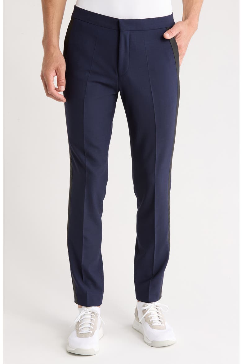 Hesten Wool Blend Pants, Main, color, NAVY