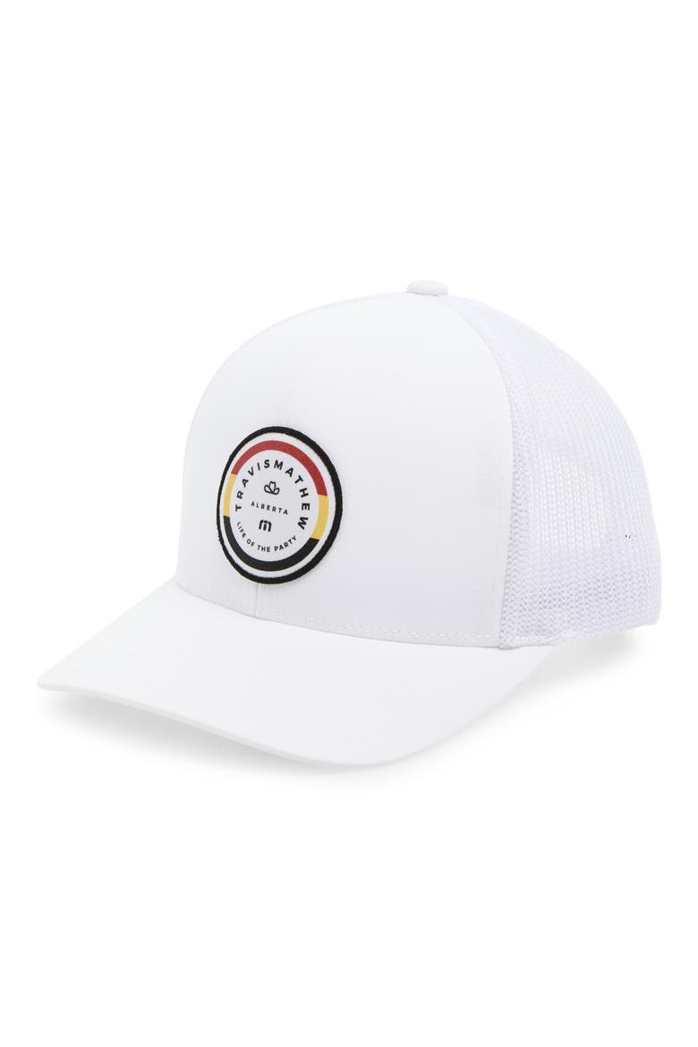 Horseback Baseball Cap, Main, color, WHITE