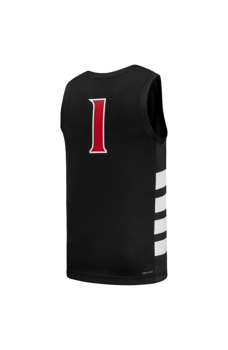 Nike Men's Nike #1 Black Cincinnati Bearcats Replica Basketball Jersey, Alternate, color, Black