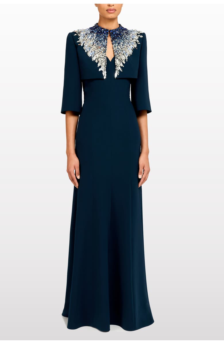 Jenny Packham Dexy Maxi Dress, Alternate, color, Liquorice