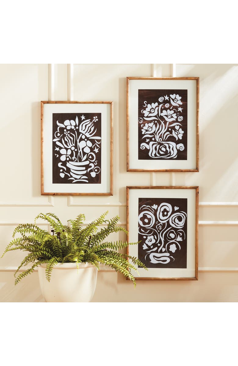 Napa Home & Garden Dare to Dance Prints, Set of 3, Alternate, color, Black