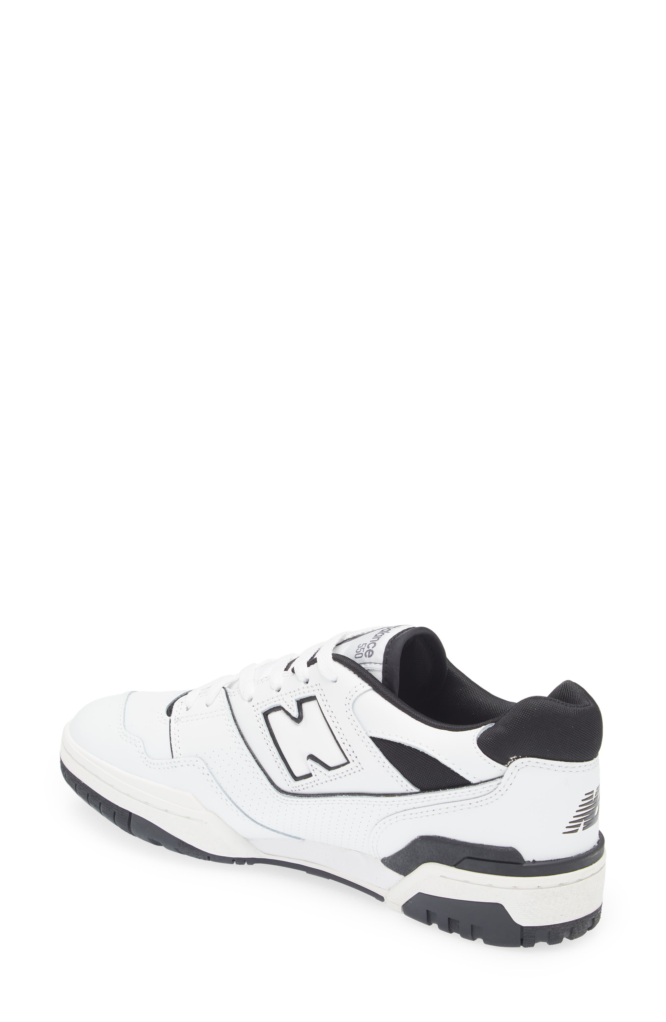 New Balance 550 Basketball Sneaker, Alternate, color, White/ White/ Black