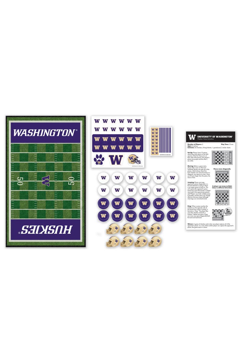 Washington Huskies Checkers Board Game, Alternate, color, Multicolor