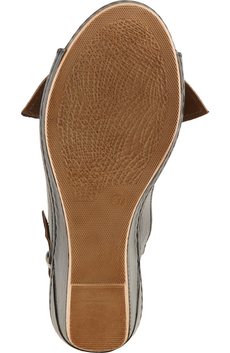 Spring Step Chassidy Wedge Sandal, Alternate, color, Black