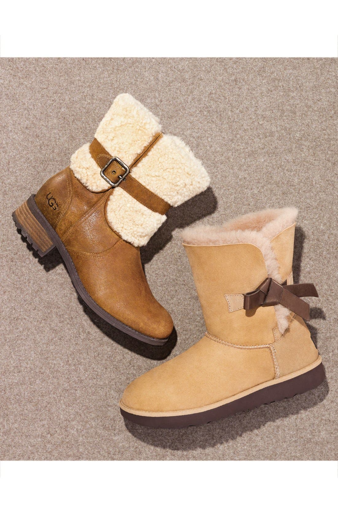 UGG<sup>®</sup> Blayre II Shearling Cuff Bootie, Alternate, color, 
