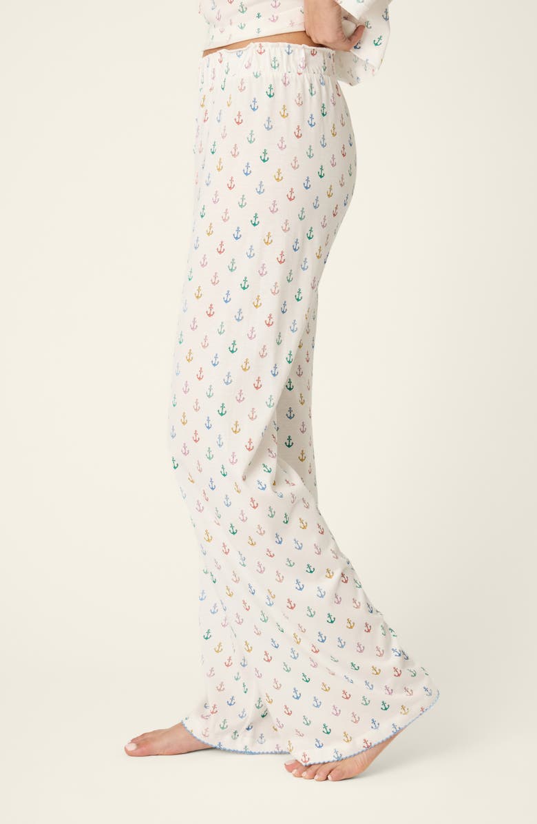 PJ Salvage Meet Me By the Sea Jersey Pajama Pants, Alternate, color, 
