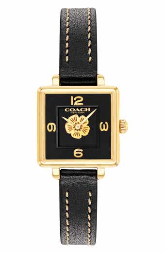 Cass Leather Strap Watch