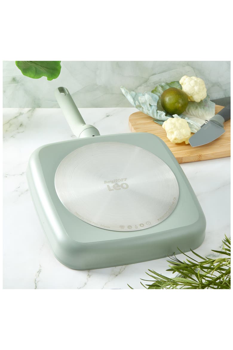 Leo Balance 10-Inch Square Grill Pan, Alternate, color, SAGE