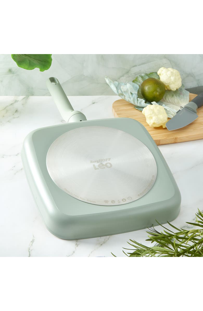 BergHOFF Leo Balance 10-Inch Square Grill Pan, Alternate, color, Sage