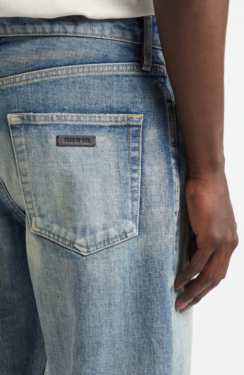 Fear of God Selvedge Straight Leg Jeans, Alternate, color, Vintage Indigo
