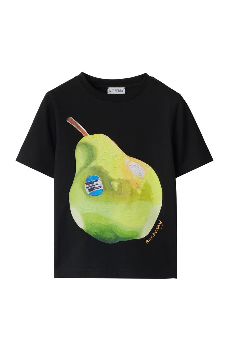 Burberry Pear Cotton T-shirt, Main, color, 