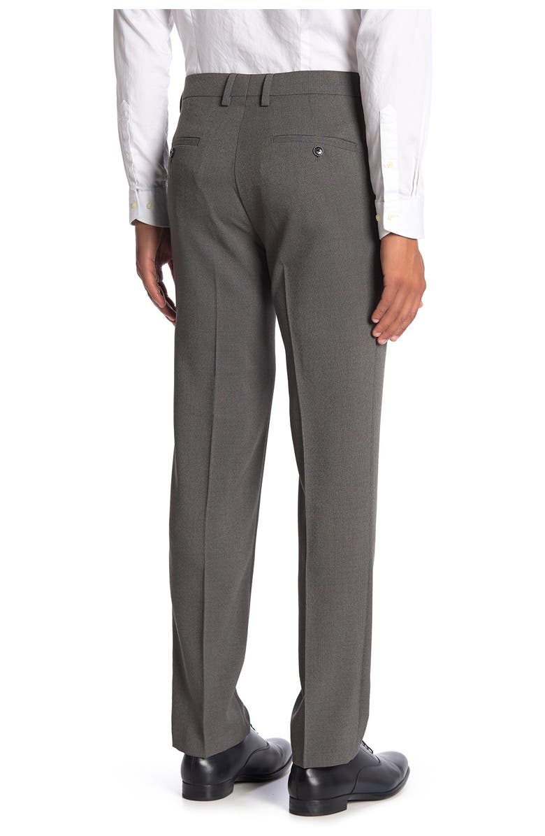 Kenneth Cole Reaction Tic Weave Slim Fit Dress Pant, Alternate, color, Med Grey