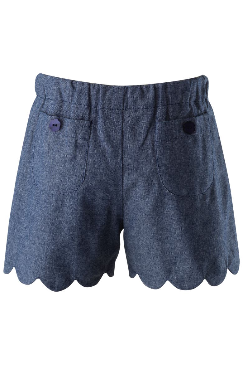 Chambray Scalloped Set, Alternate, color, Navy