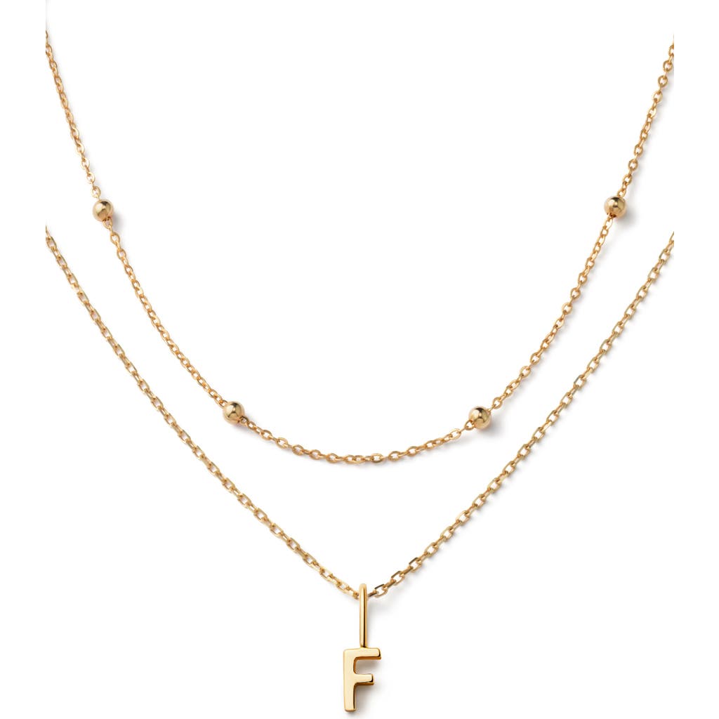 Ana Luisa 10k Gold Layered Letter Necklace In F