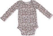 Angel Dear Leopard Print Rib Bodysuit