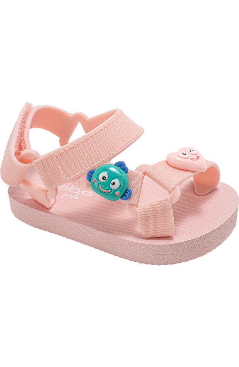 bebe Ava Character Sandal, Main, color, Blush