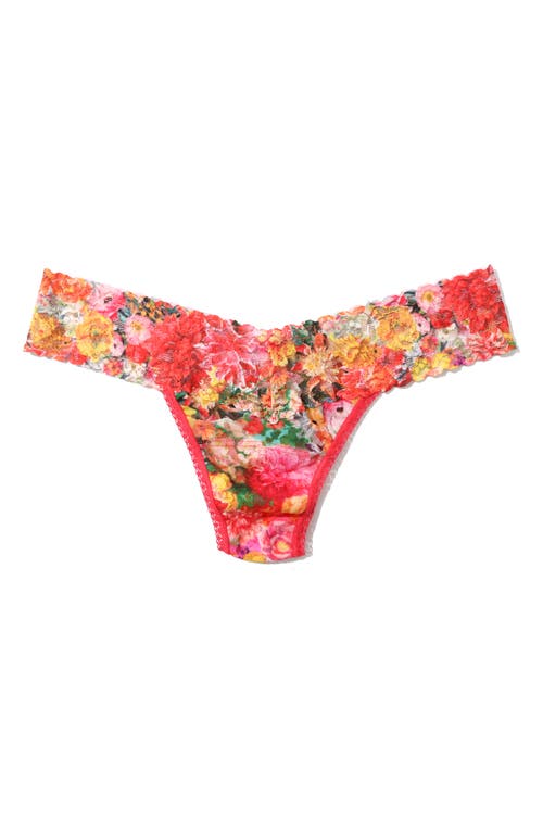Hanky Panky Printed Signature Lace Low Rise Thong