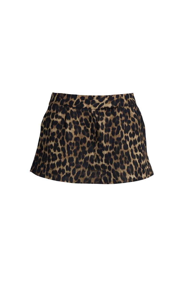ATS Livia Leopard Skort, Main, color, Brown