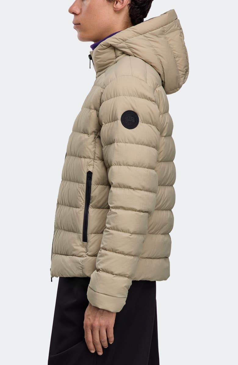Canada Goose Crofton Water Repellent Packable 750 Fill Power Down Hooded Jacket, Alternate, color, Limestone - Calcaire