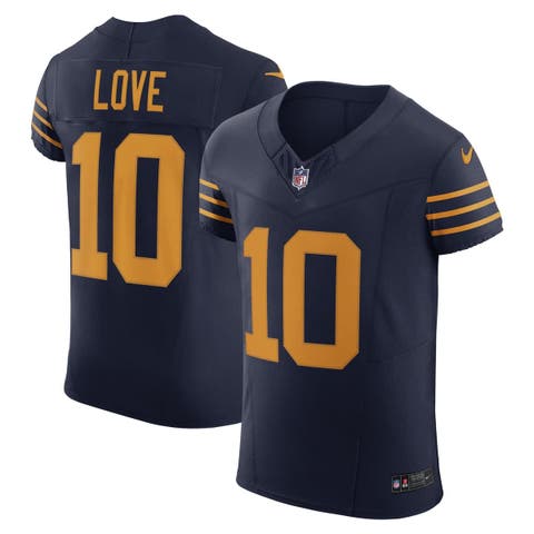 Men's Nike Jordan Love Navy Green Bay Packers The 1923 Classic Vapor F.U.S.E. Elite Jersey