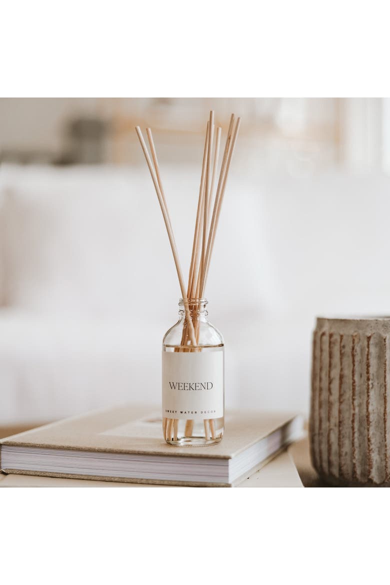 Clear Glass Reed Diffuser - Woods & Earthy Scents, Alternate, color, Weekend