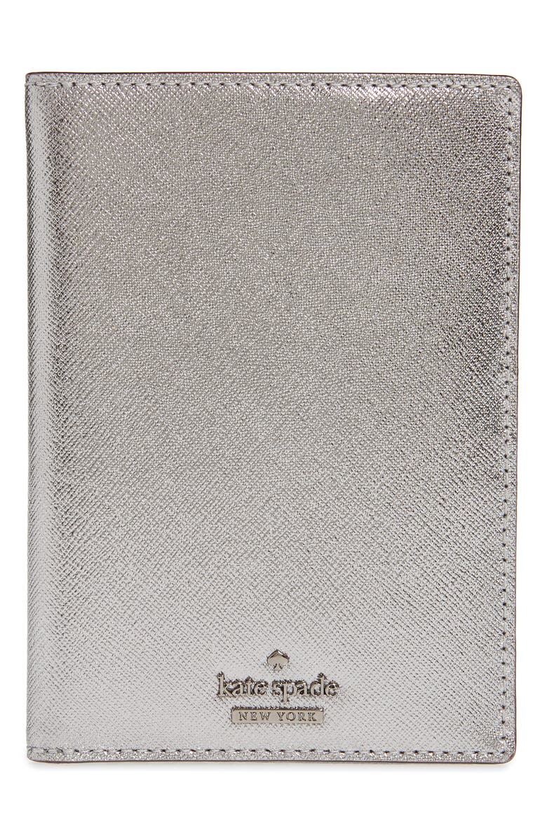 Kate Spade New York 'cameron street' leather passport holder, Main, color, 